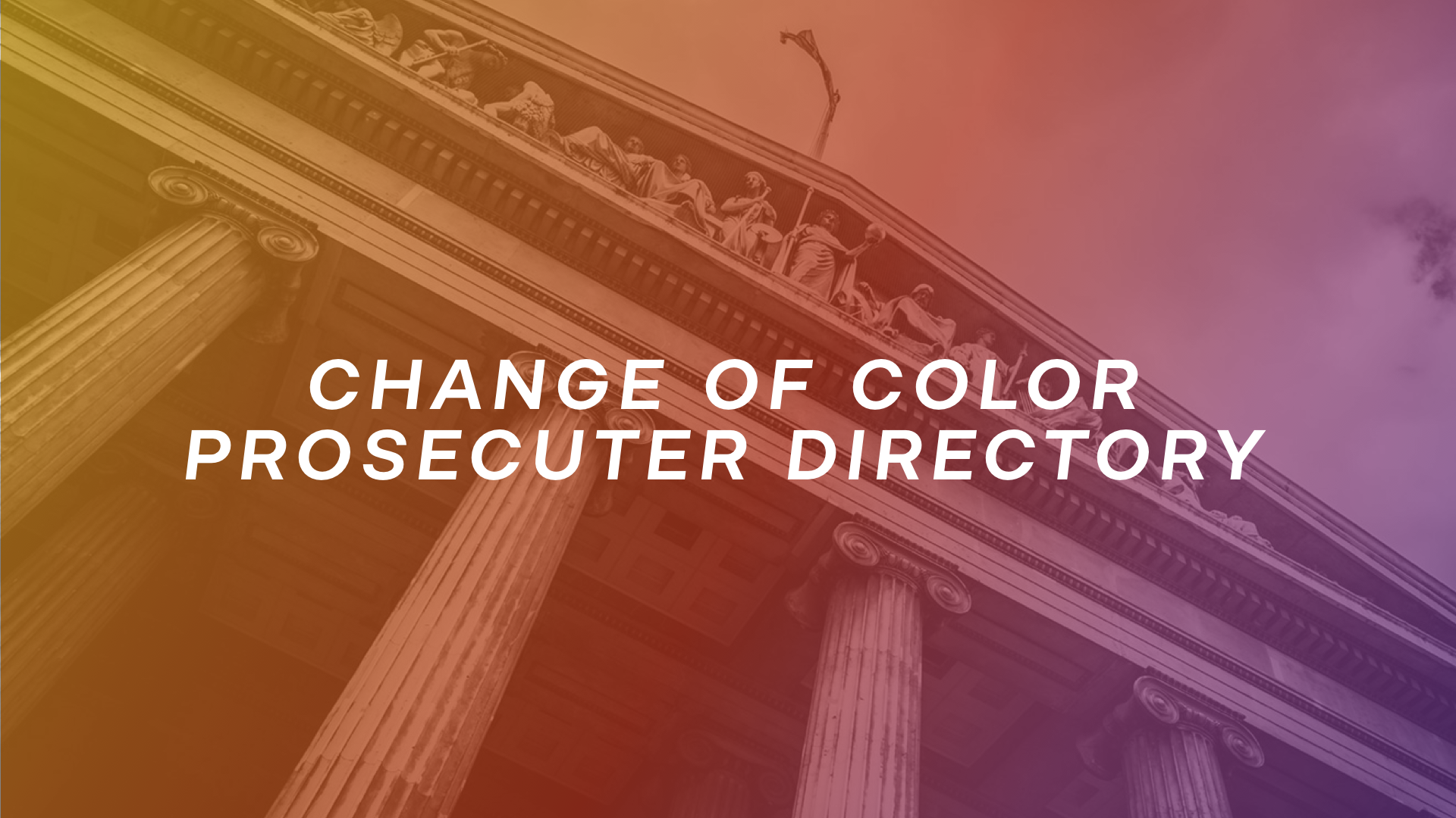 CHANGE OF COLOR PROSECUTER DIRECTORY